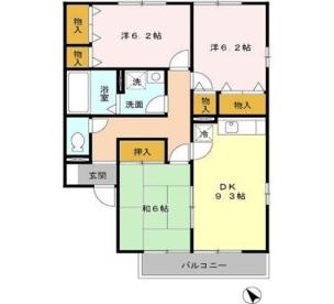セジュール白水1の間取り写真