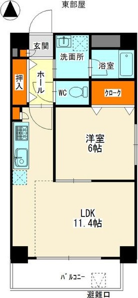 アムール南分の間取り写真
