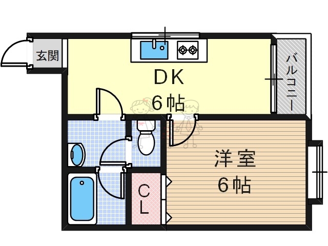 サンハイツ昭和町の間取り写真