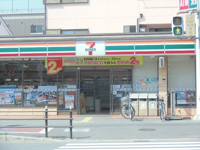 コンビニ　セブンイレブン大阪南津守1丁目店（コンビニ）まで104m