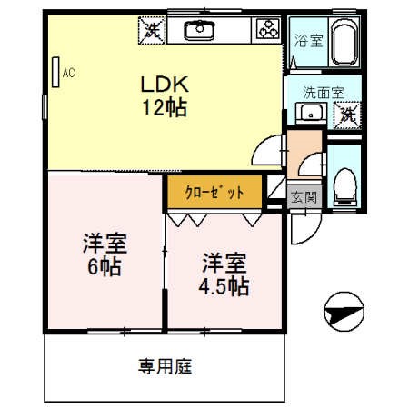 メゾン　フリーダムの間取り