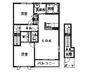 タンドル香芝Aの間取り