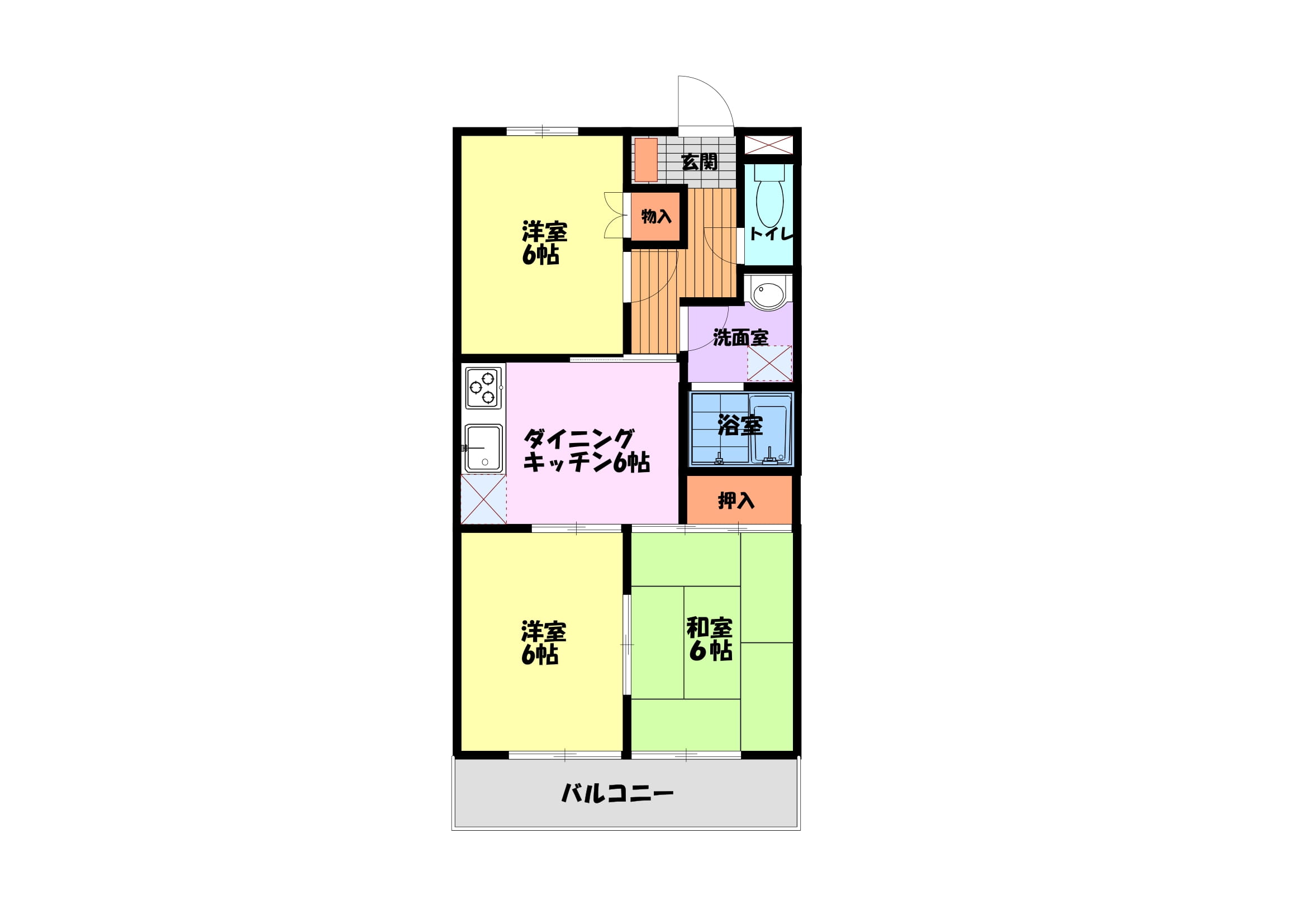 小川マンションの間取り