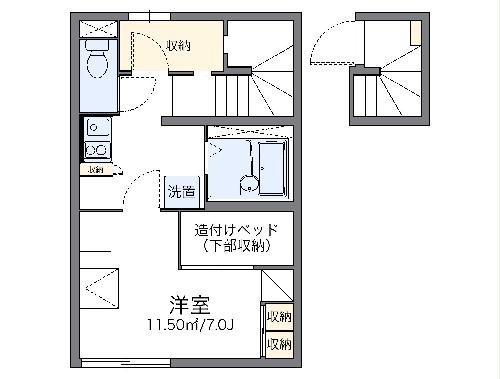 レオパレス秋津の間取り