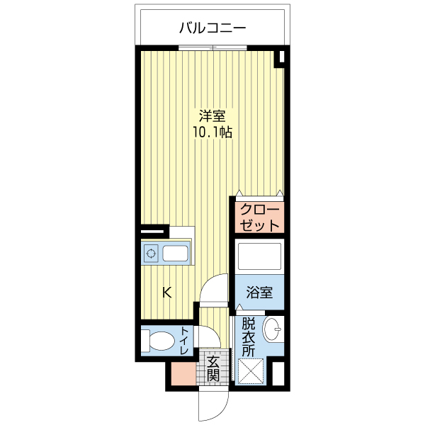 新潟県新潟市中央区笹口３（マンション）の賃貸物件の間取り