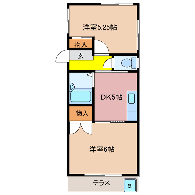 コーポラス日野の間取り