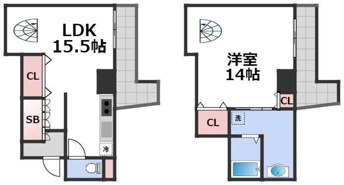 CITY SPIRE難波サウスタワーの間取り