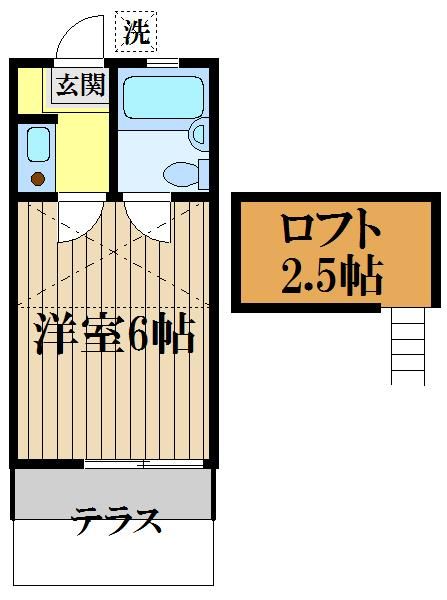 東京都武蔵野市境２（アパート）の賃貸物件の間取り