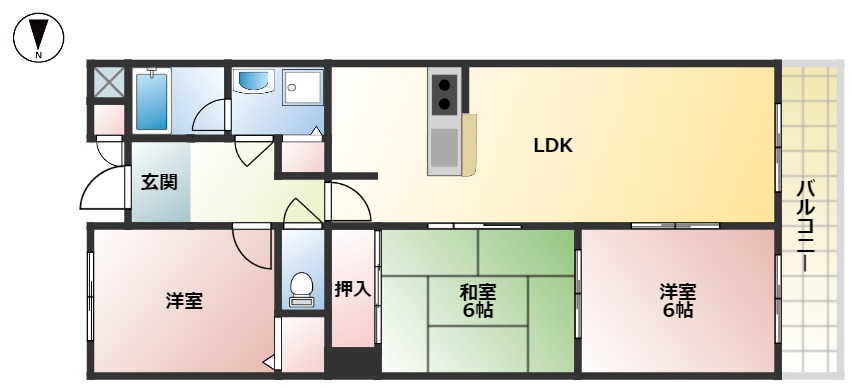 シャンテメゾンの間取り