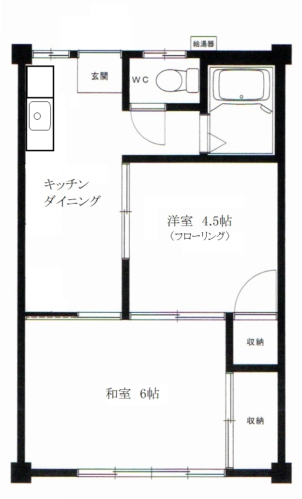 コーポサツキの間取り