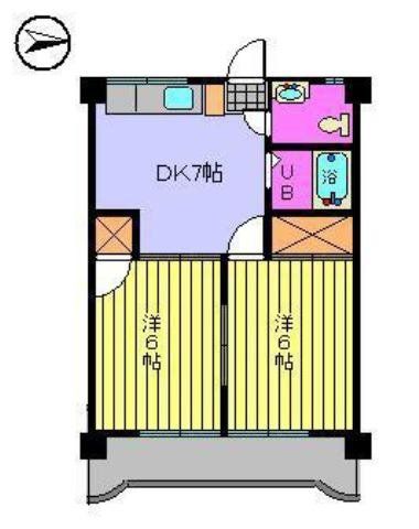 松山市中央のマンションの間取り