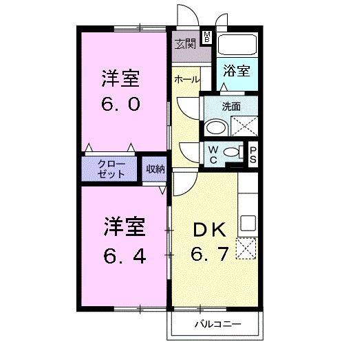 ローマ・パラシオ下向山の間取り