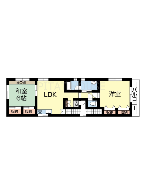 和歌山市東長町のマンションの間取り