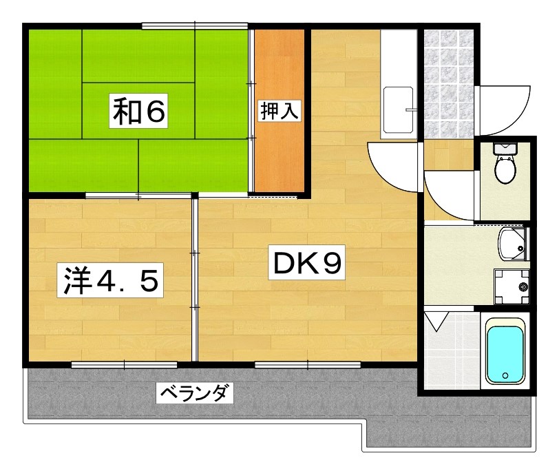 サンライズ成田の間取り