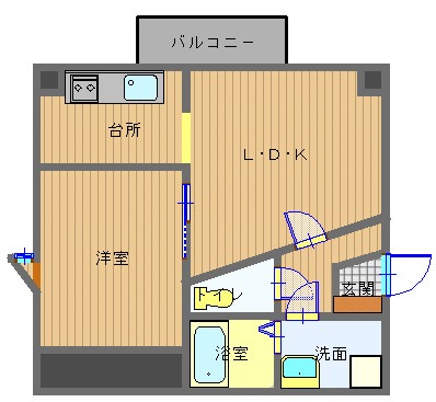 クレールFKの間取り