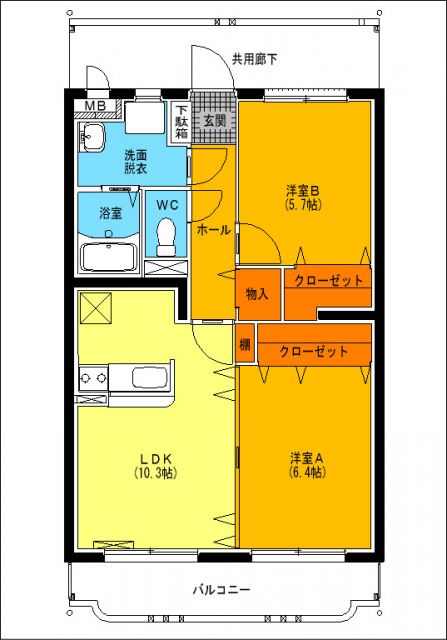 ユーミー杉田の間取り