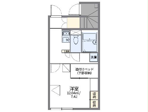 レオパレスプラムヴィラ２の間取り