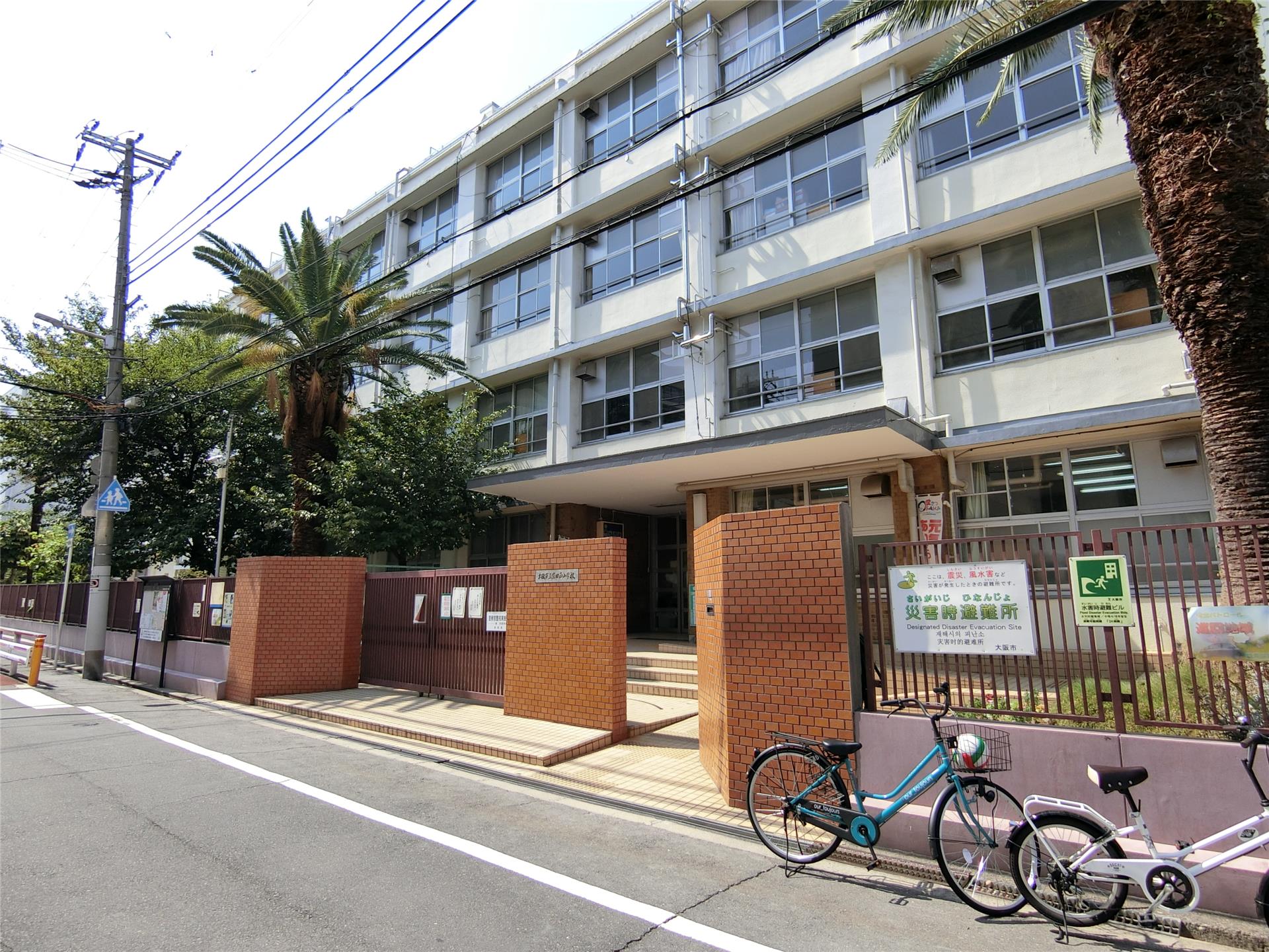 【鶴見緑地道端マンションの小学校】