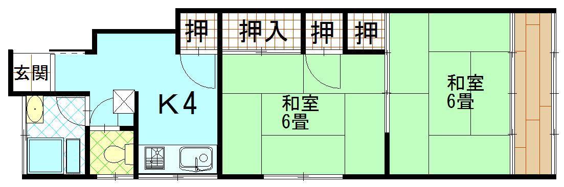 根本アパートの間取り