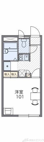 レオパレスイクセン３の間取り