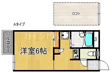 泉南郡熊取町紺屋のアパートの間取り