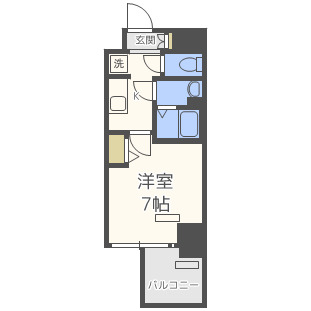 プレサンス心斎橋レヨンの間取り