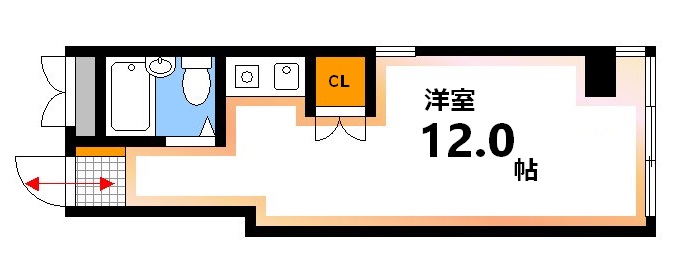 広島市中区舟入中町のマンションの間取り