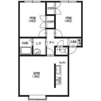 函館市川原町のアパートの間取り