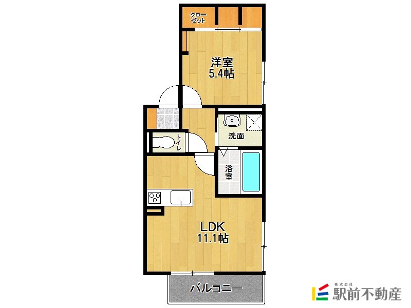 Ｄ－ｒｏｏｍサンラビール多布施の間取り