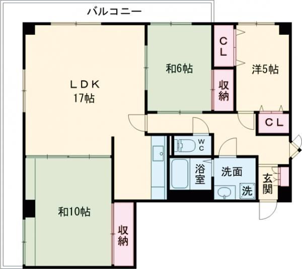 ヴィラ海岸町の間取り