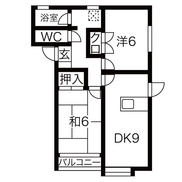 サンパティークＤ棟の間取り