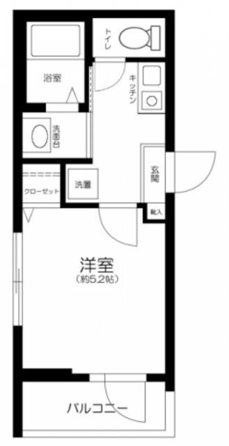 足立区梅田のアパートの間取り