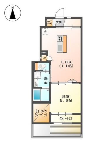 【吾川郡いの町のアパートの間取り】