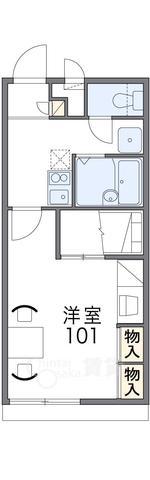 レオパレス豊中南2の間取り