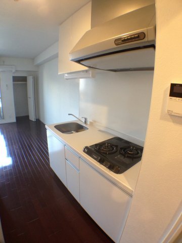 キッチン　２口ガスシステムキッチン