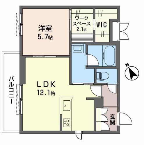 シャーメゾン阿保の間取り