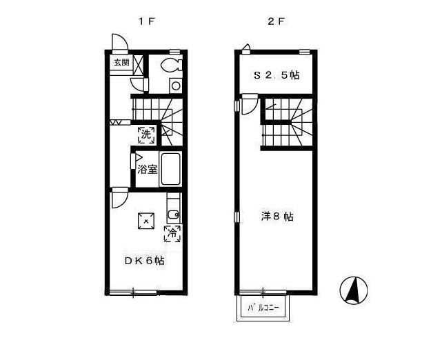 リースランド川上Ｅ棟の間取り