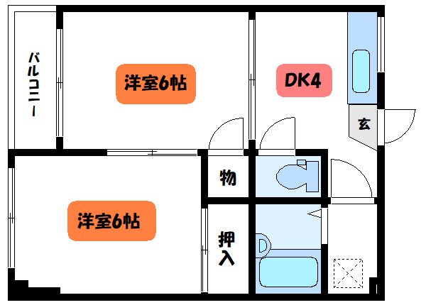 大川ニットビルの間取り