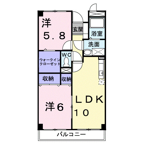 コートピアCの間取り