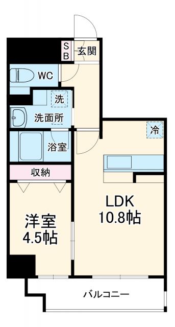 豊田市桜町のマンションの間取り