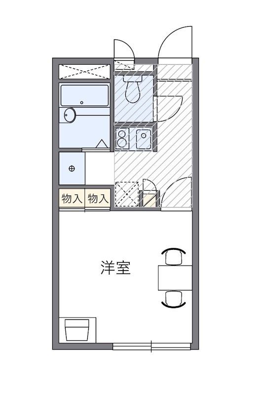 レオパレスメルベーユの間取り