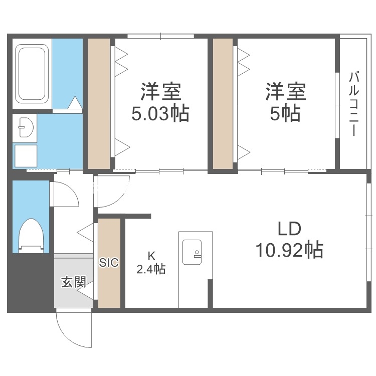 グレイス北16条の間取り