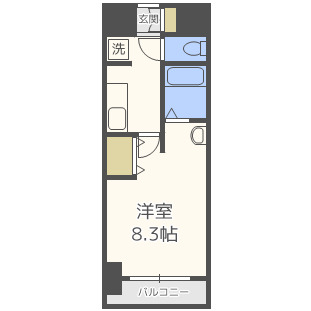 クレストコート難波サウスの間取り