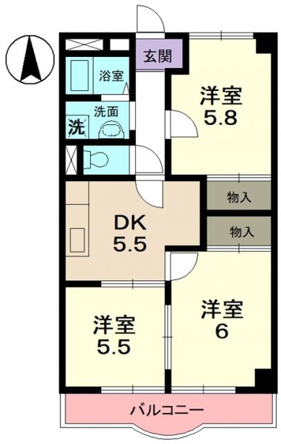 Oasis　Makinoの間取り