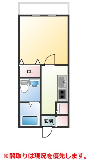 唐津市大名小路のマンションの間取り