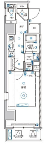 LEXE　AZEST横濱関内の間取り