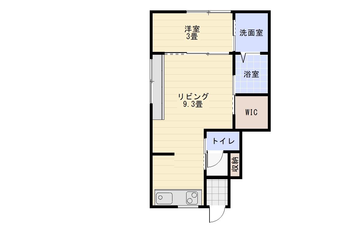 仮称日の出町新築アパートの間取り