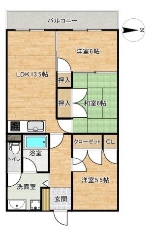 広田マンションの間取り