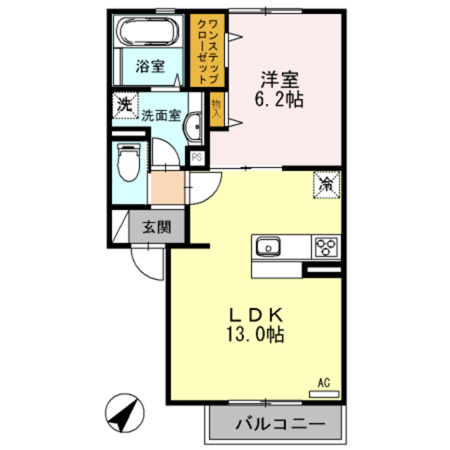 アオーラ　ヌエボ　Iの間取り