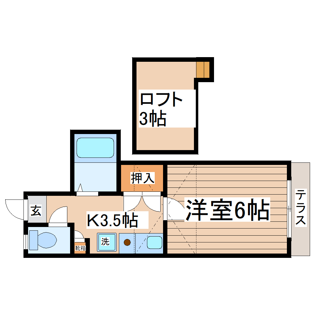 レオパレス大野田第5の間取り